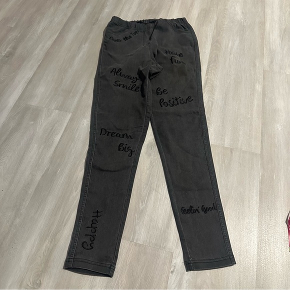 Calzedonia Gray Pull Up Embroidered Skinny Jeans Sz XS - Picture 1 of 7